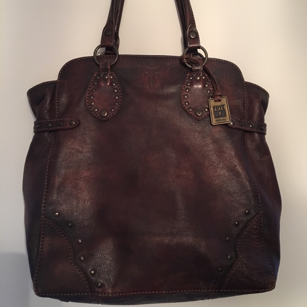 Frye Genuine Leather Tote Chocolate / Brown